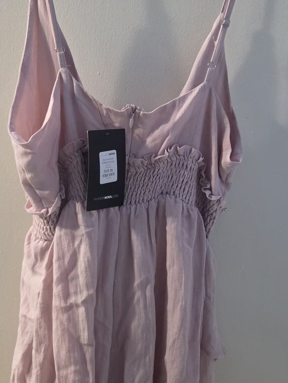 Front Tie Ruffle Romper - Picture 3 of 4
